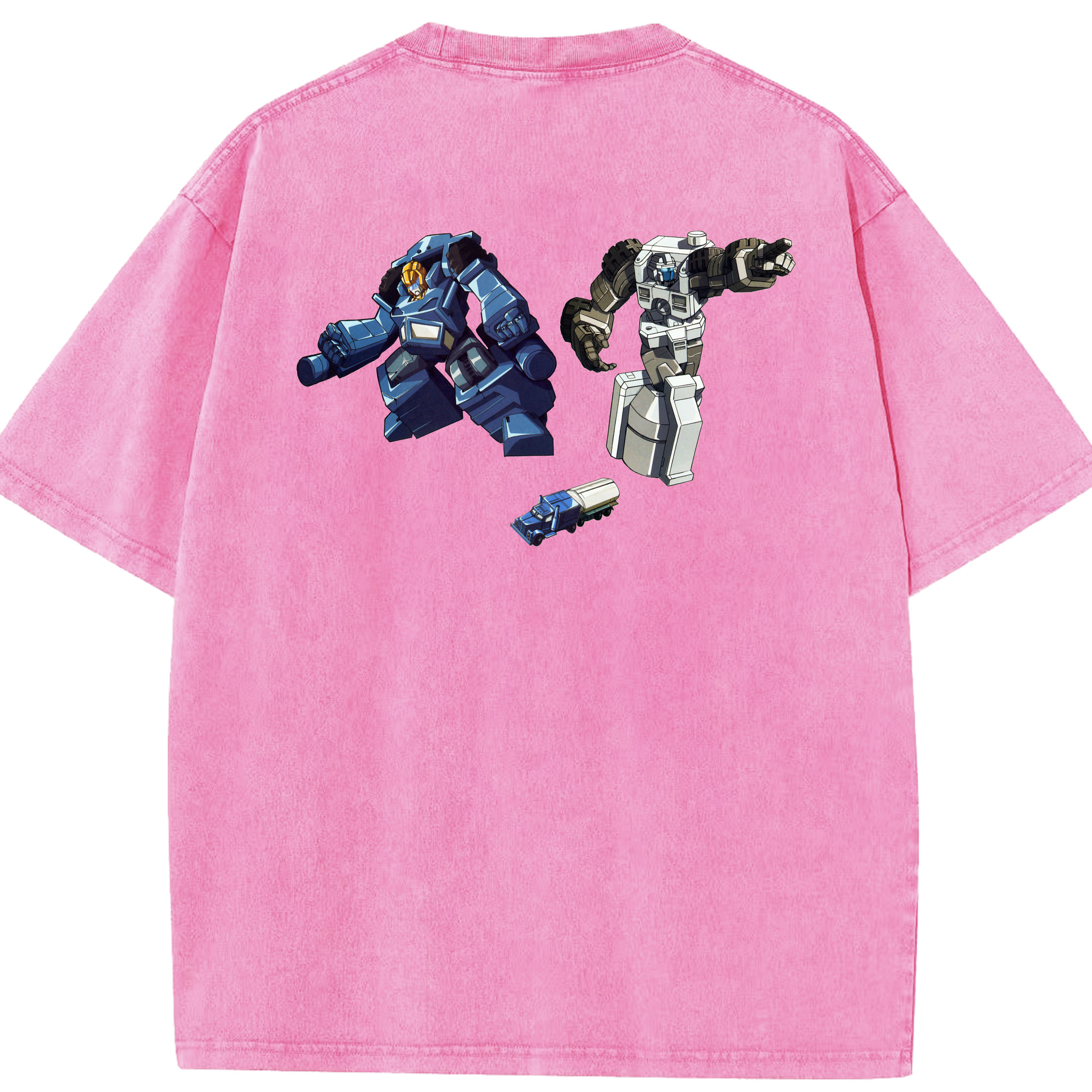 （画像用）  綿100% ヴィンテージ風 半袖Tシャツ（背面プリント）